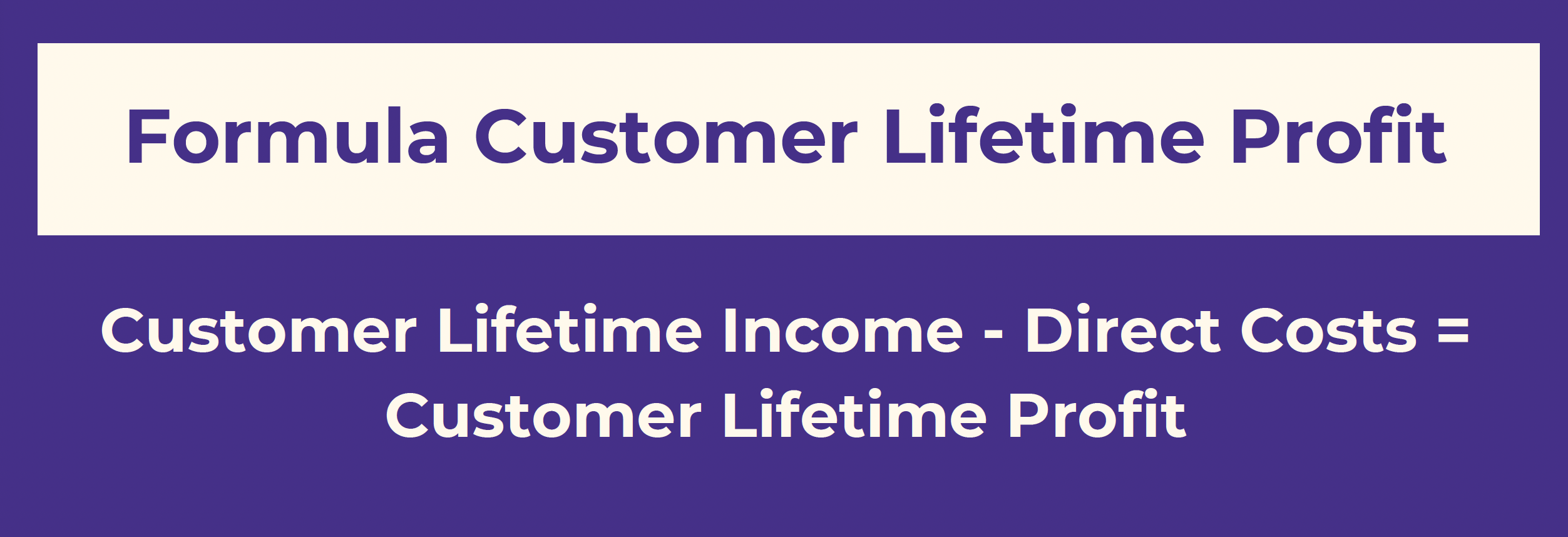 Formula Customer Life Profit Bodo Codreanu